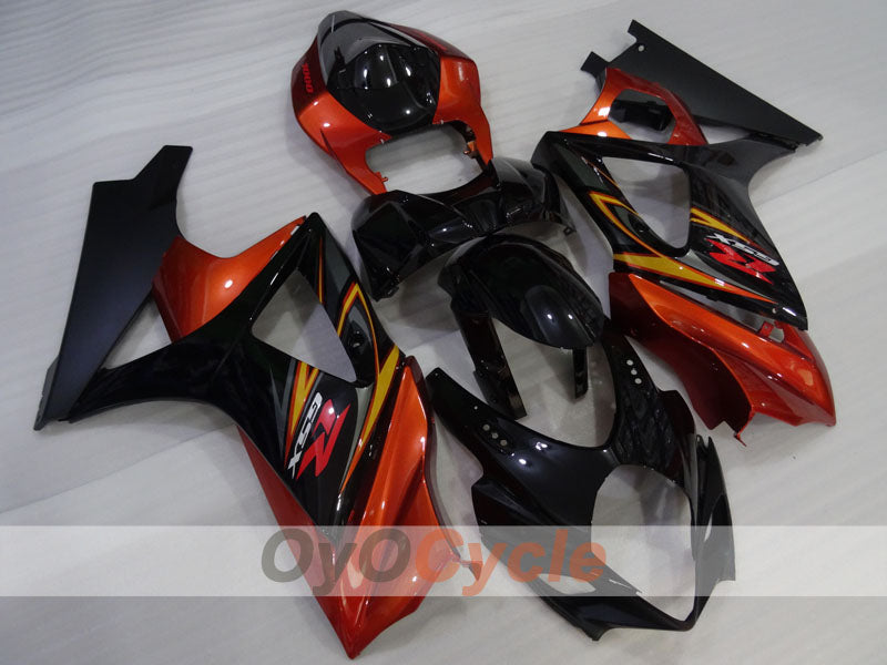 Verkleidungssatz für Einspritzmodelle 07-08 GSX R1000 - Orange, Schwarz - Werksstil #OYO87905535 Hauptbild