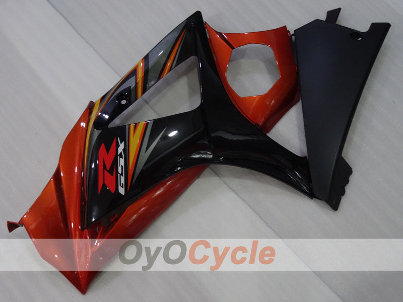 Verkleidungssatz für Einspritzmodelle 07-08 GSX R1000 - Orange, Schwarz - Werksstil #OYO87905535