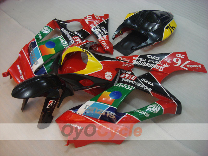 Verkleidungssatz für Einspritzmodelle 07-08 GSX R1000 - Rot, Schwarz - JOMO #OYO87905538 Zweitbild
