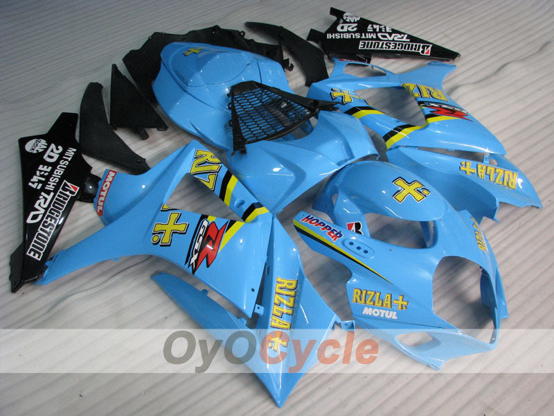 Einspritzverkleidungssatz für GSX R1000 07-08 - Blau, Schwarz - Rizla+ #OYO87905541 Hauptbild