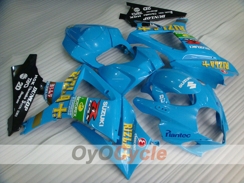 Einspritzverkleidungssatz für GSX R1000 07-08 - Blau, Schwarz - DUNLOP, Rizla+ #OYO87905542 Hauptbild