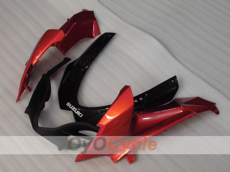 Einspritzverkleidungssatz für GSX R1000 09-16 - Orange, Schwarz - Werksstil #OYO87905545