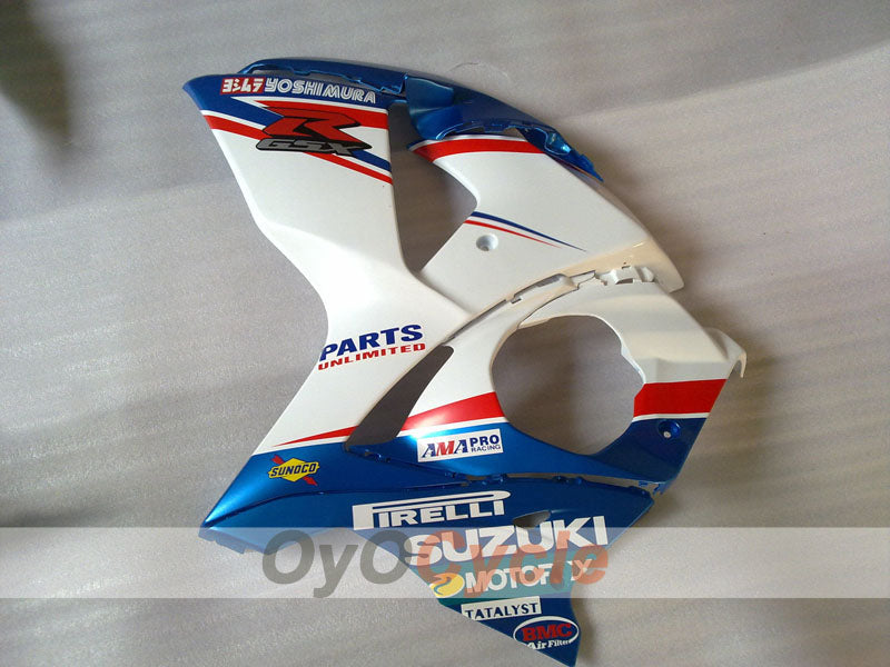 Einspritzverkleidungssatz für GSX R1000 09-16 - Blau, Weiß - PIRELLI #OYO87905547