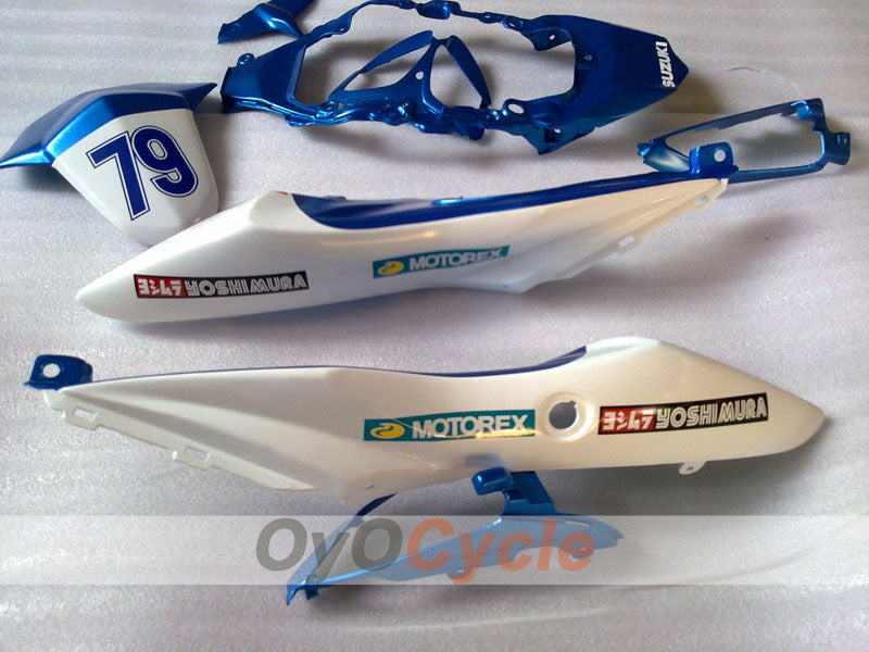 Einspritzverkleidungssatz für GSX R1000 09-16 - Blau, Weiß - PIRELLI #OYO87905547