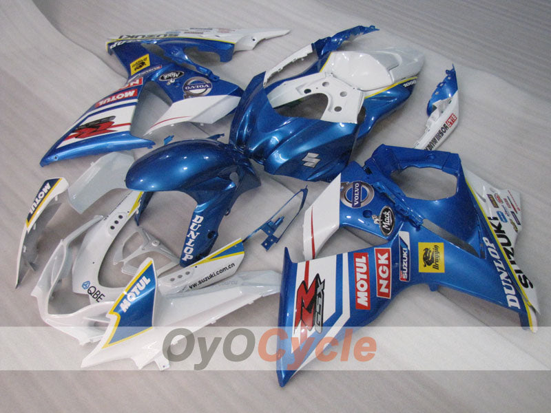 Einspritzverkleidungssatz für GSX R1000 09-16 - Blau, Weiß - DUNLOP, MOTUL #OYO87905548 Zweitbild
