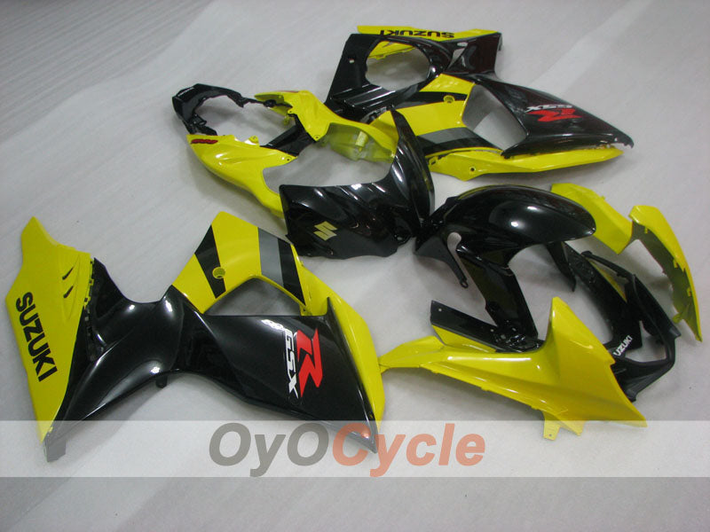 Verkleidungssatz für Einspritzmodelle 09-16 GSX R1000 - Gelb, Schwarz - Werksstil #OYO87905555 Hauptbild