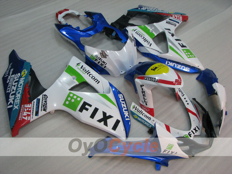 Verkleidungssatz für Einspritzmodelle 09-16 GSX R1000 - Blau, Weiß - FIXI #OYO87905559 Zweitbild