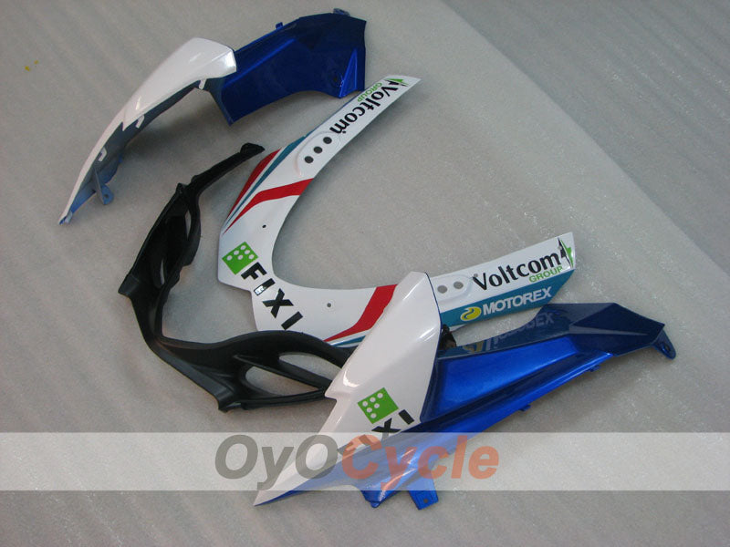 Verkleidungssatz für Einspritzmodelle 09-16 GSX R1000 - Blau, Weiß - FIXI #OYO87905559