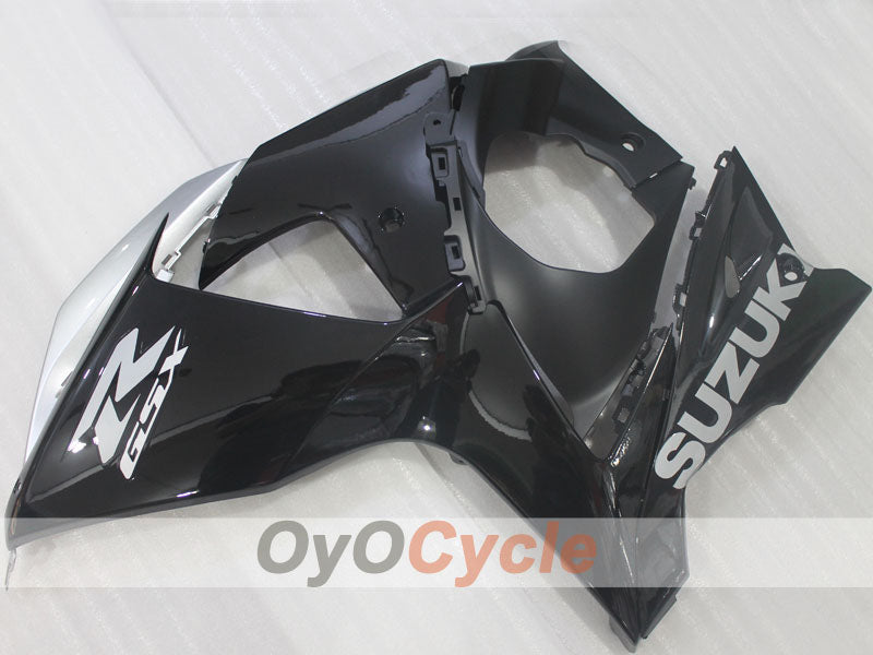 Verkleidungssatz für Einspritzermodelle 09-16 GSX R1000 - Weiß, Schwarz - Werksstil #OYO87905568