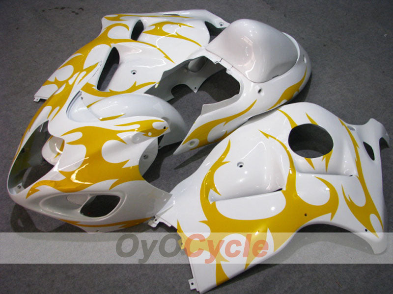 Verkleidungssatz für Einspritzermodelle 08-20 GSXR1300 Hayabusa - Gelb, Weiß - Werksstil, individuell anpassbar #OYO87905575 Hauptbild