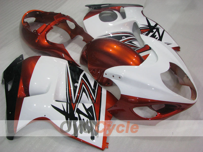 Einspritzverkleidungssatz für 99-07 GSXR1300 Hayabusa - Orange, Weiß - Werksstil #OYO87905592 Hauptbild