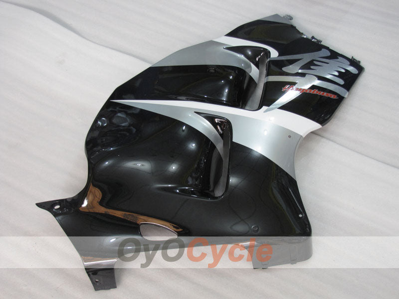 Verkleidungssatz für Einspritzer für GSXR1300 Hayabusa, 99-07 - Schwarz, Silber - Werksdesign #OYO87905608