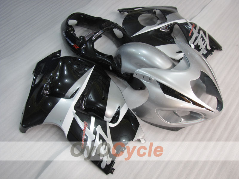 Verkleidungssatz für Einspritzer für GSXR1300 Hayabusa, 99-07 - Schwarz, Silber - Werksdesign #OYO87905608