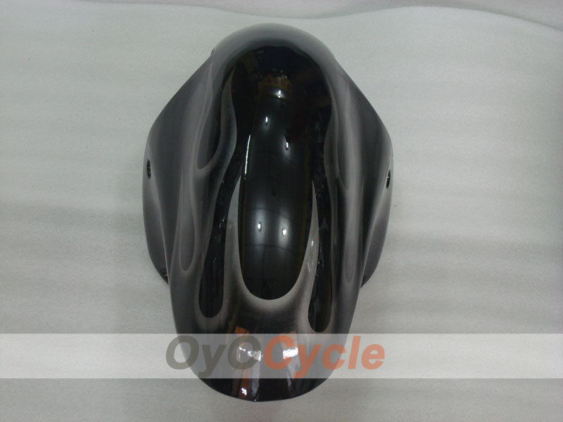 Verkleidungssatz für Einspritzer für GSXR1300 Hayabusa, 99-07 - Schwarz - Flammen #OYO87905609