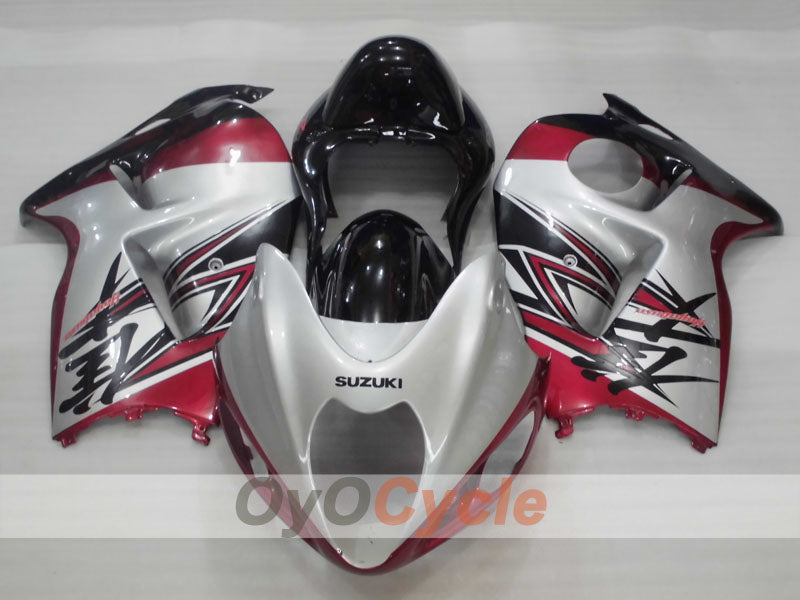 Verkleidungssatz für Einspritzer für GSXR1300 Hayabusa, 99-07 - Rot, Schwarz, Silber - Werksdesign #OYO87905610 Zweitbild