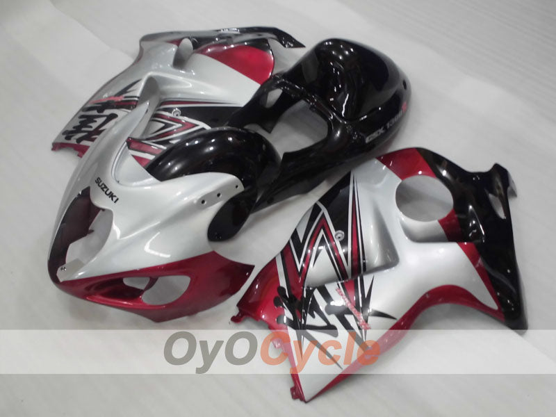 Verkleidungssatz für Einspritzer für GSXR1300 Hayabusa, 99-07 - Rot, Schwarz, Silber - Werksdesign #OYO87905610 Hauptbild