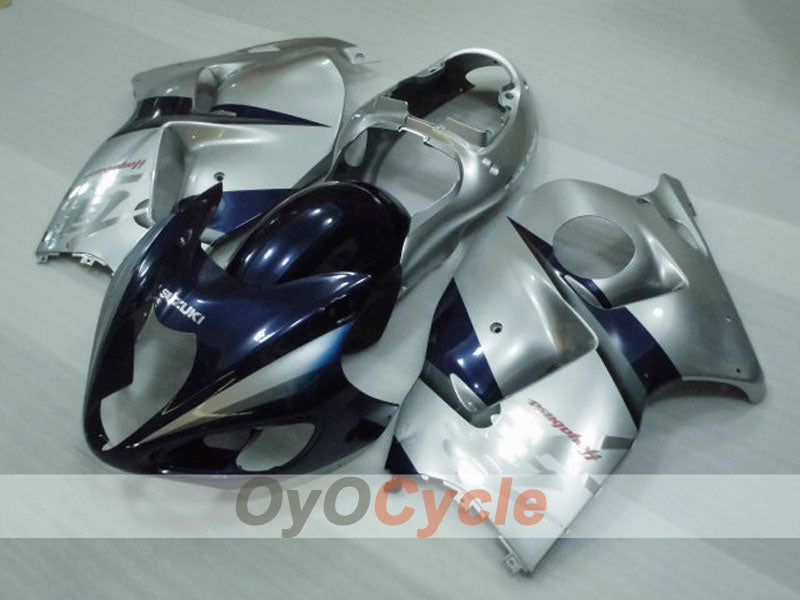Verkleidungssatz für Einspritzmodelle der GSXR1300 Hayabusa, Baujahre 99-07 - Blau, Silber - Werksdesign #OYO87905621 Zweitbild