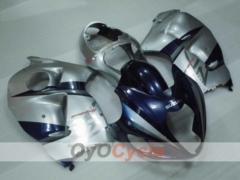 Verkleidungssatz für Einspritzmodelle der GSXR1300 Hayabusa, Baujahre 99-07 - Blau, Silber - Werksdesign #OYO87905621 Hauptbild