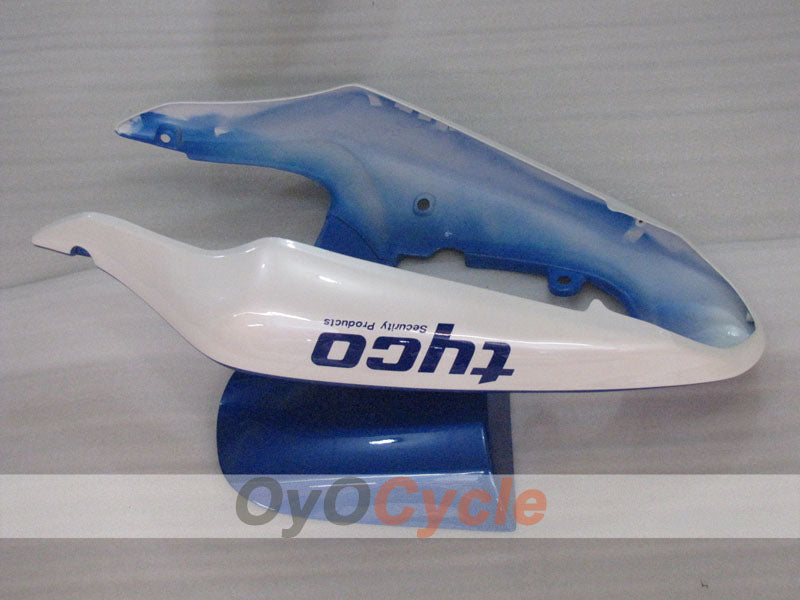 Verkleidungssatz für Einspritzmodelle der TL1000R, Baujahre 98-03 - Blau, Weiß - Tyco #OYO87905625