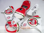 Einspritzverkleidungssatz für TL1000R, Baujahr 98-03 - Rot, Weiß - Lucky Strike #OYO87905636
