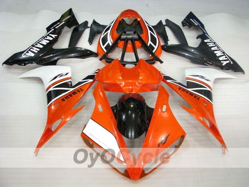 Einspritzverkleidungssatz für YZF-R1, Baujahr 04-06 - Orange, Weiß, Schwarz - MOTUL #OYO87905641 Zweitbild