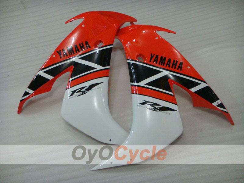 Einspritz-Verkleidungssatz für YZF-R1 04-06 - Orange, Weiß, Schwarz - MOTUL #OYO87905643