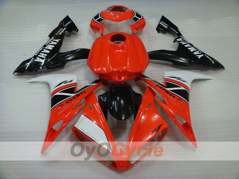 Einspritz-Verkleidungssatz für YZF-R1 04-06 - Orange, Weiß, Schwarz - MOTUL #OYO87905643