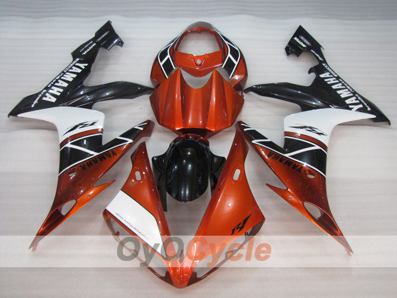Einspritz-Verkleidungssatz für YZF-R1 04-06 - Orange, Weiß, Schwarz - MOTUL #OYO87905644