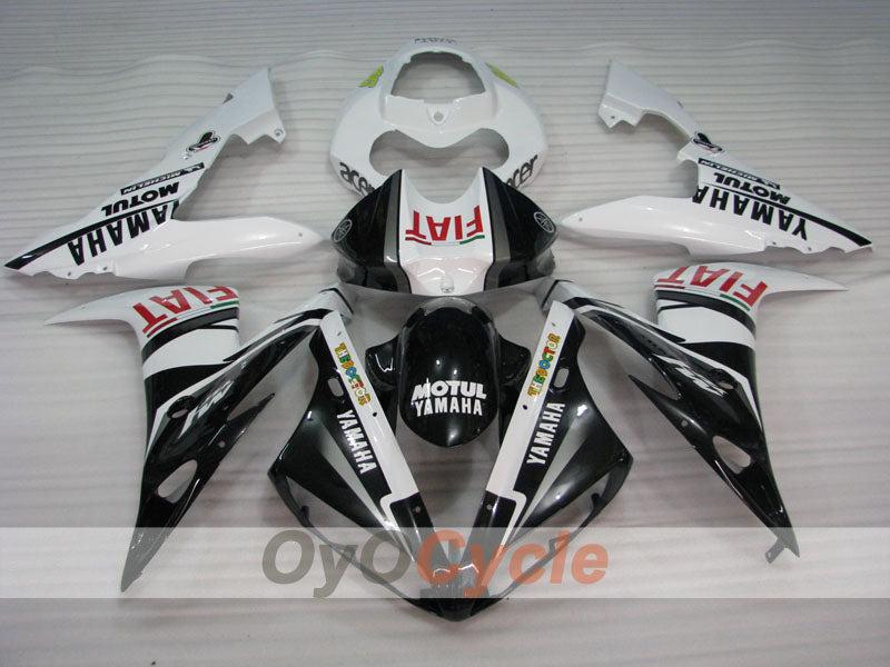 Einspritz-Verkleidungssatz für YZF-R1 04-06 - Weiß, Schwarz - FIAT #OYO87905647