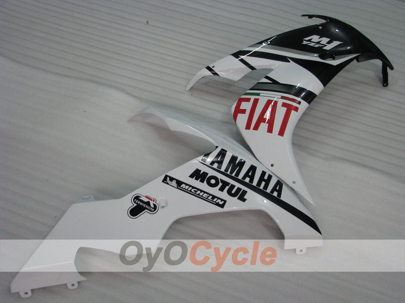 Einspritz-Verkleidungssatz für YZF-R1 04-06 - Weiß, Schwarz - FIAT #OYO87905647