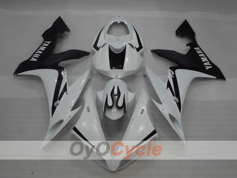 Einspritz-Verkleidungssatz für YZF-R1 04-06 - Weiß, Schwarz - Serienausführung #OYO87905648