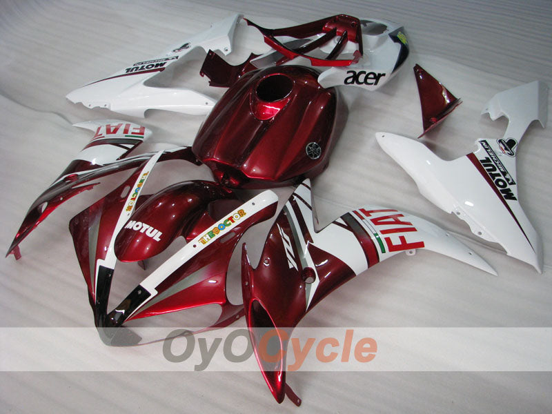 Einspritz-Verkleidungssatz für YZF-R1 04-06 - Rot, Weiß - FIAT #OYO87905651
