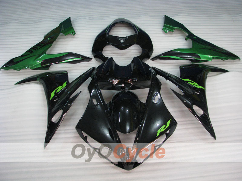 Einspritz-Verkleidungssatz für YZF-R1 04-06 - Grün, Schwarz - Serienausführung #OYO87905653