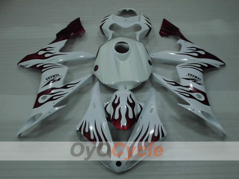 Verkleidungssatz für 04-06 YZF-R1 - Rot, Weiß - Individuell #OYO87905656