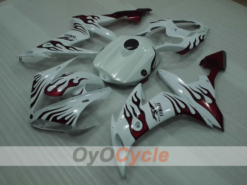 Verkleidungssatz für 04-06 YZF-R1 - Rot, Weiß - Individuell #OYO87905656
