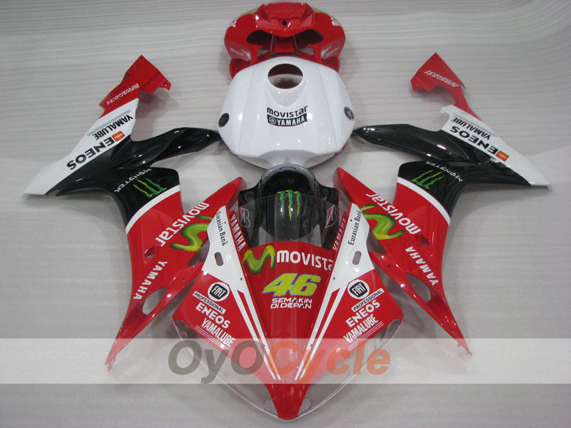 Verkleidungssatz für 04-06 YZF-R1 - Rot, Weiß, Schwarz - Monster #OYO87905661