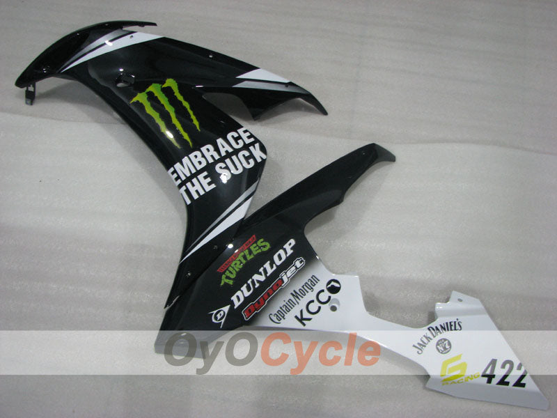 Verkleidungssatz für 04-06 YZF-R1 - Weiß, Schwarz - Monster #OYO87905665
