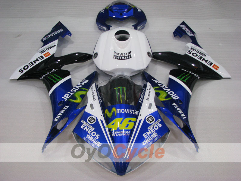 Spritzguss-Verkleidungssatz für YZF-R1 04-06 - Blau, Weiß, Schwarz - Monster #OYO87905668