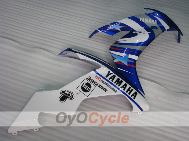 Spritzguss-Verkleidungssatz für YZF-R1 04-06 - Blau, Weiß - FIAT, MOTUL #OYO87905671