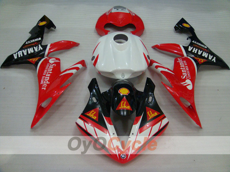 Einspritzverkleidungssatz für YZF-R1 04-06 - Rot, Schwarz - Santander #OYO87905680