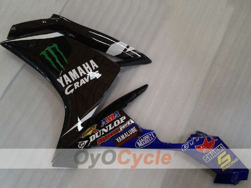 Linke und rechte Seitenverkleidung für Yamaha 07-08 YZF-R1 #OYO87911417