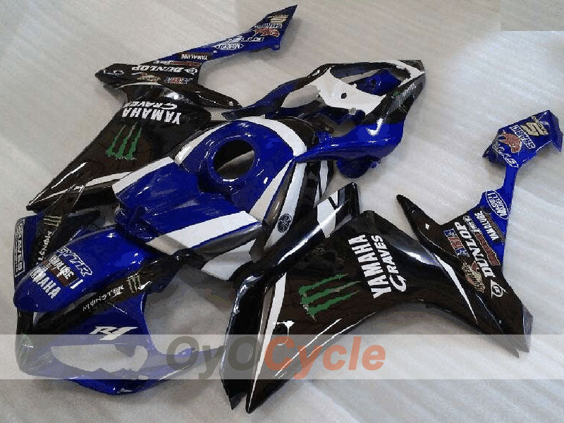 Einspritzverkleidungssatz für YZF-R1 07-08 - Blau, Weiß, Schwarz - Monster #OYO87905681