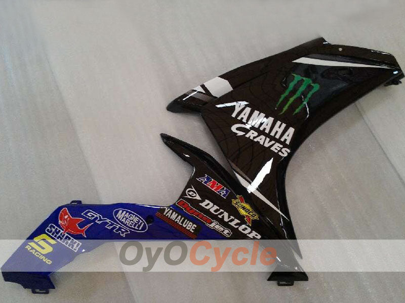 Einspritzverkleidungssatz für YZF-R1 07-08 - Blau, Weiß, Schwarz - Monster #OYO87905681