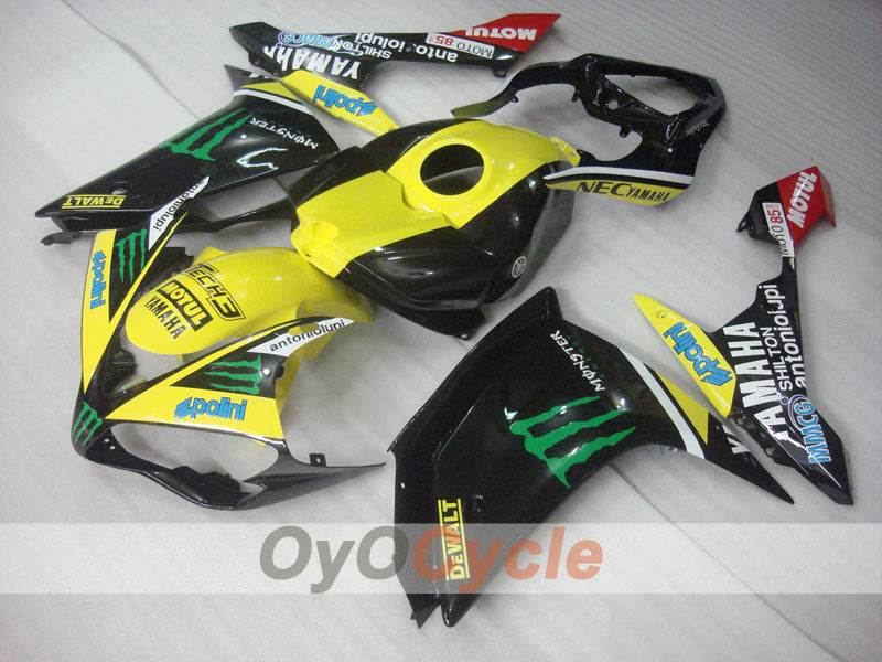 Einspritzverkleidungssatz für YZF-R1 07-08 - Gelb, Schwarz - Monster #OYO87905682