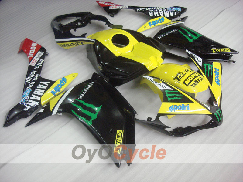 Einspritzverkleidungssatz für YZF-R1 07-08 - Gelb, Schwarz - Monster #OYO87905682