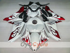 Einspritzverkleidungssatz für YZF-R1 07-08 - Rot, Weiß - Sun #OYO87905687