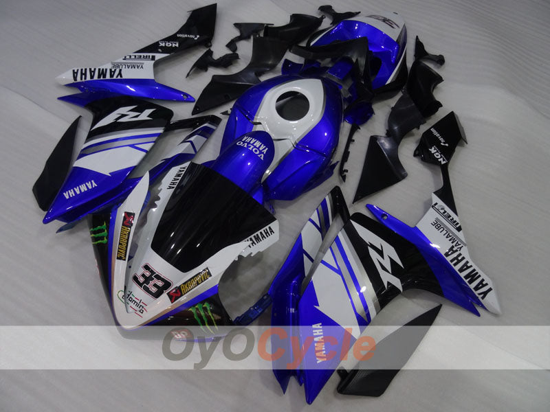 Einspritzverkleidungssatz für YZF-R1 07-08 - Blau, Weiß - Monster #OYO87905690