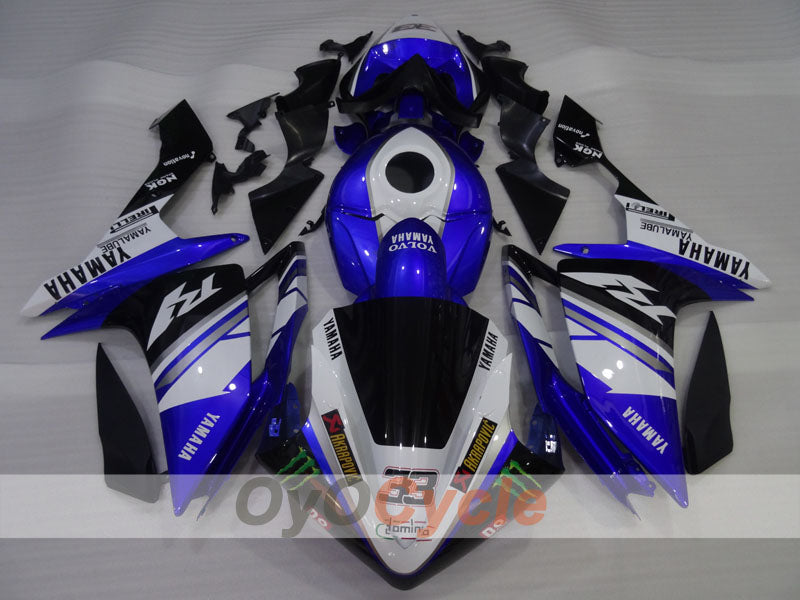 Einspritzverkleidungssatz für YZF-R1 07-08 - Blau, Weiß - Monster #OYO87905690
