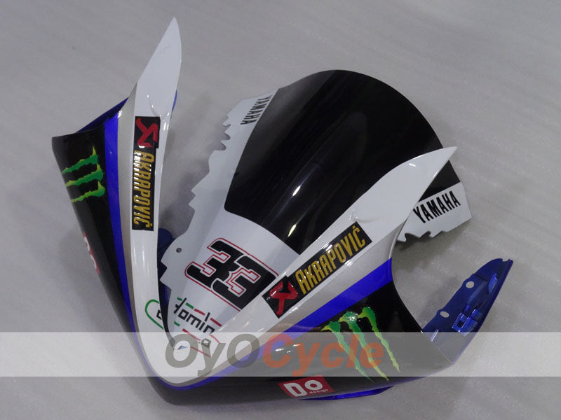 Einspritzverkleidungssatz für YZF-R1 07-08 - Blau, Weiß - Monster #OYO87905690