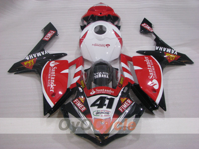 Einspritzverkleidungssatz für YZF-R1 07-08 - Rot, Weiß, Schwarz - Santander #OYO87905691 Zweitbild